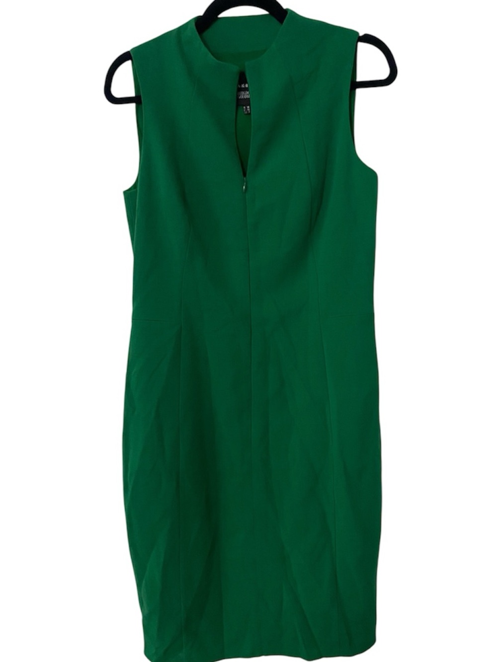 Sleeveless AKRIS Bergdorf Goodman Emerald Midi Sheath Dress Cutout 8